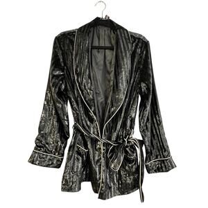 Victoria's Secret Black Sequin Robe